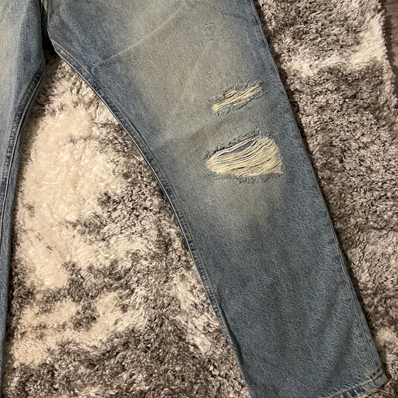 NWT Free People We the Free Ultra High Rise Straight Leg Distressed Jeans - Picture 6 of 13